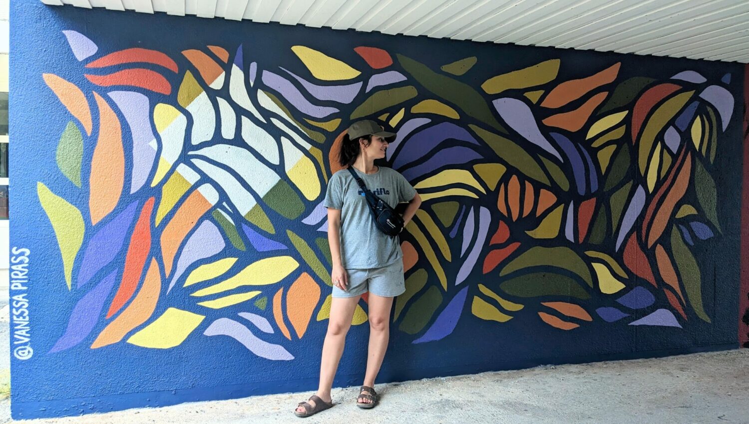 Réalisation de la fresque de Vanessa Piras